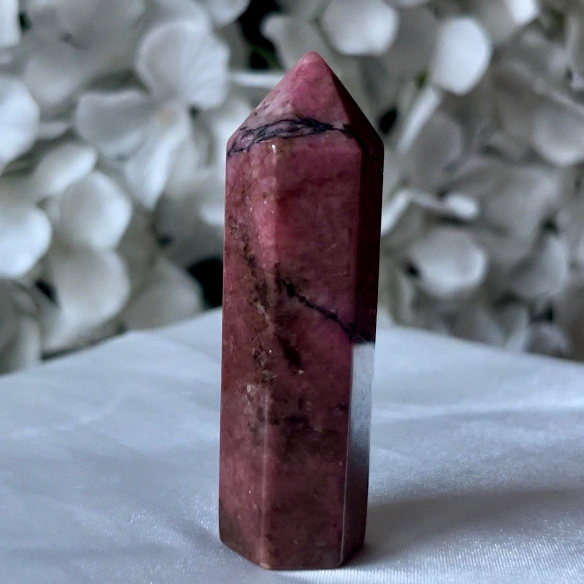 Rhodonite Polished Point - Emotional Healing & Self-Confidence Crystals