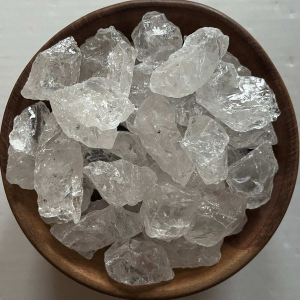 Small Rough Clear Quartz (Rock Crystal) Chunk - Intuition & Wisdom Crystals