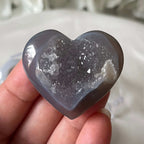 Agate Drusy Heart - Balance & Harmony 2- 4cm Crystals