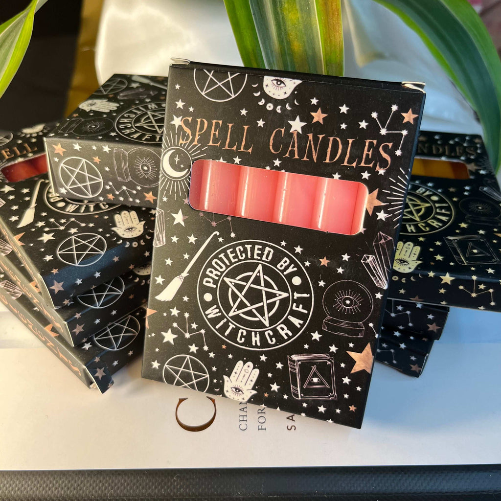 Spell Candles Pink (Pack of 6) Crystals