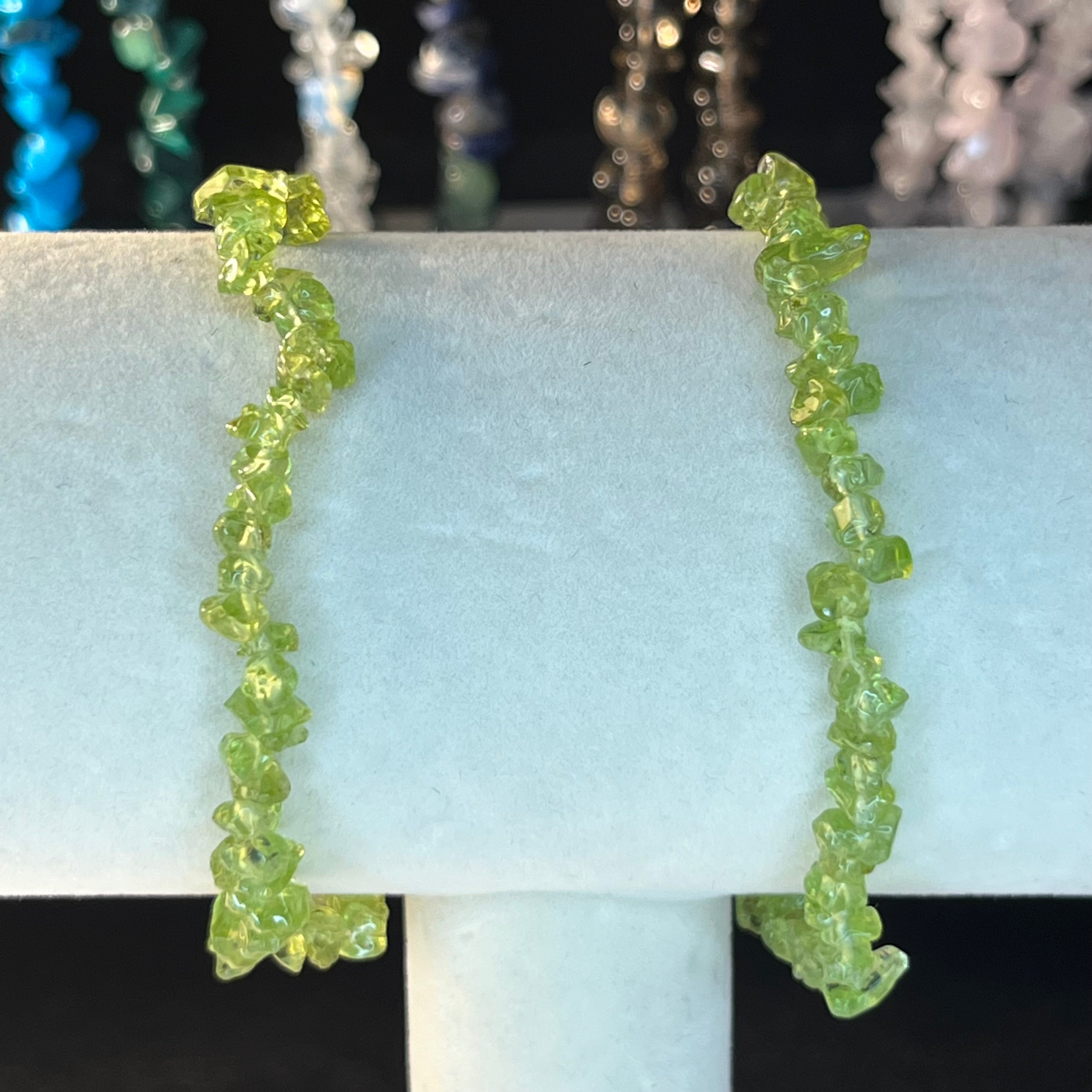 Crystal Chip Bracelets Peridot Crystals