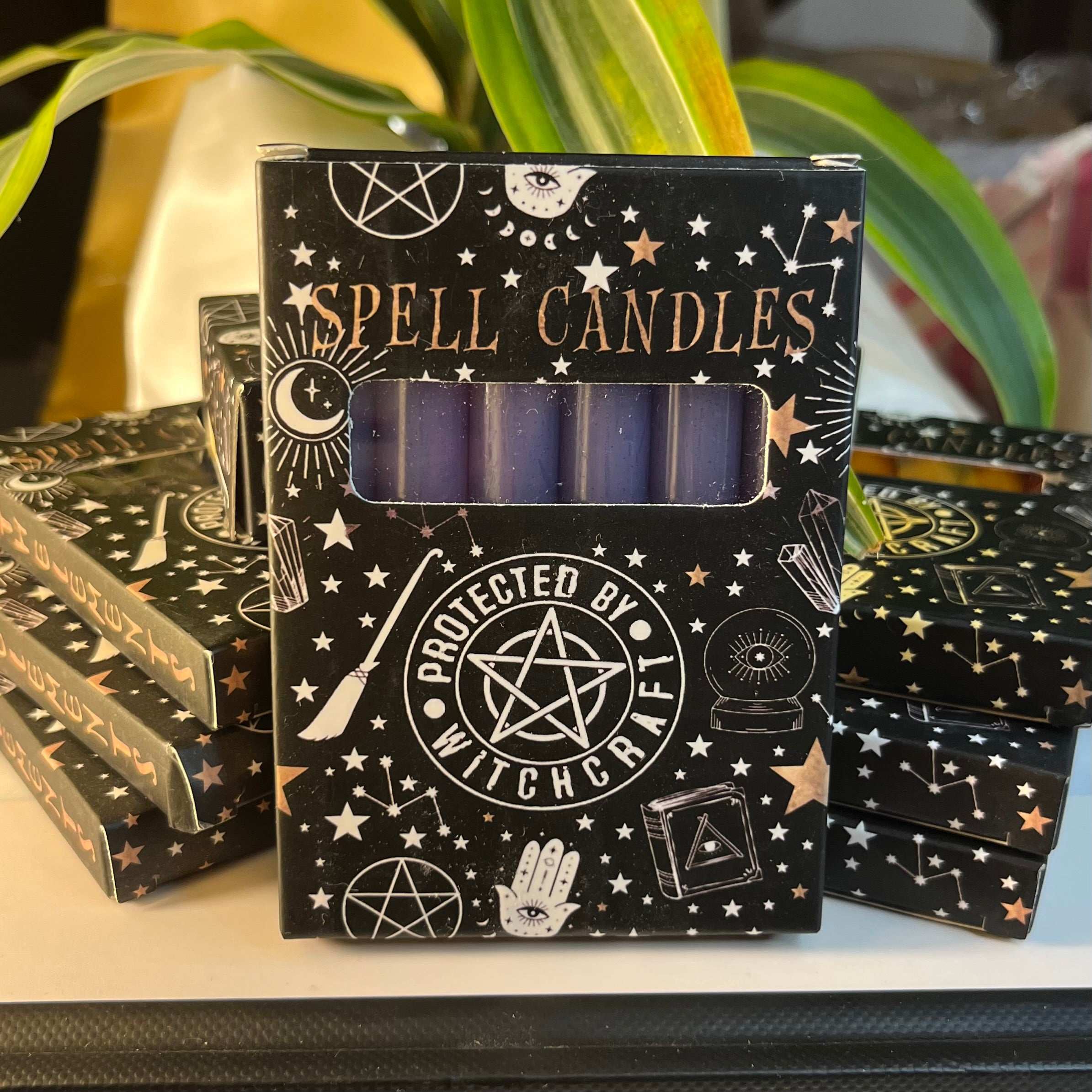 Spell Candles Purple (Pack of 6) Crystals