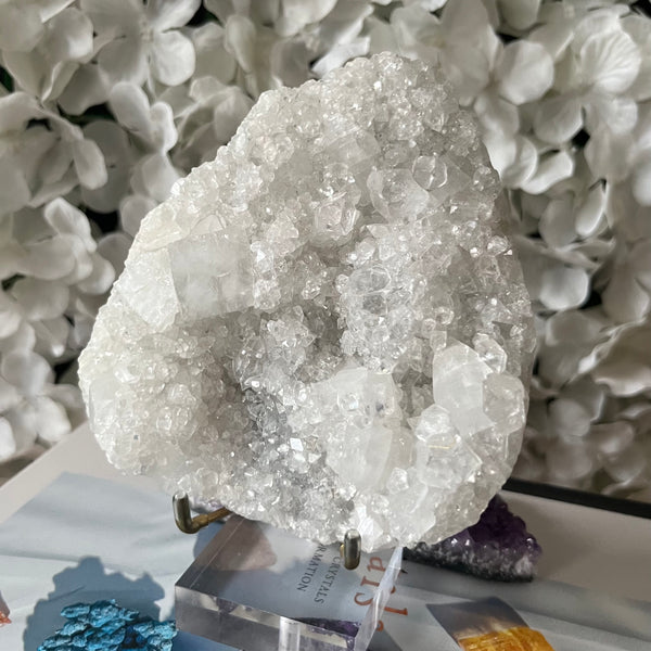 apophyllite cluster for meditation and anxiety