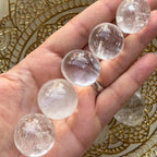 Girasol Quartz Round Tumblestones - Clarity & Focus Crystals