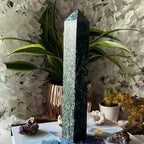 Rubycrosite (Ruby in Zoisite) Tower Point - Energising Harmony Crystals