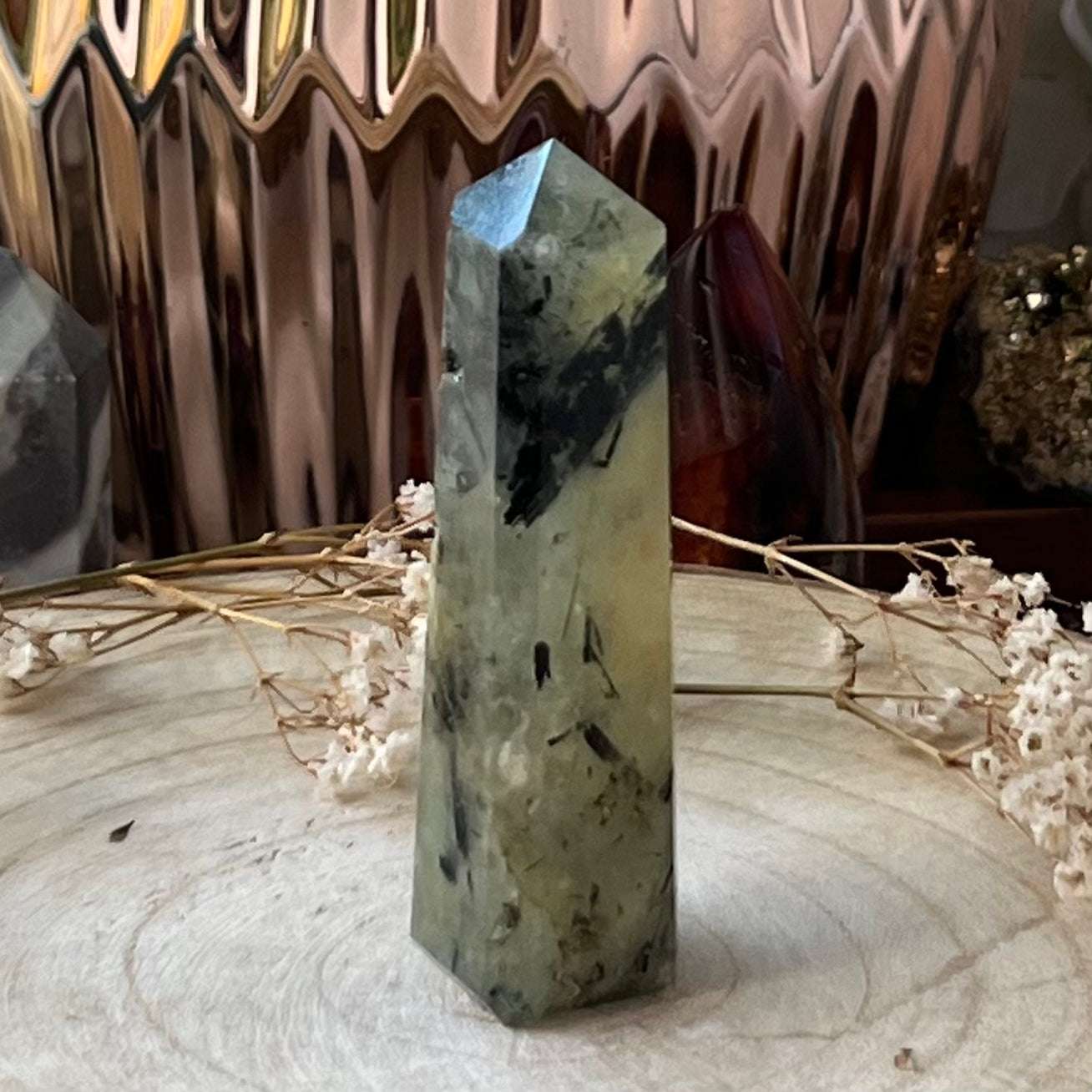 Prehnite Obelisk Crystals