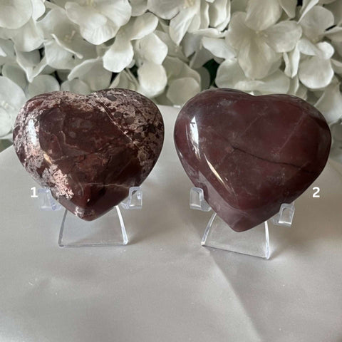 Guava Quartz Heart