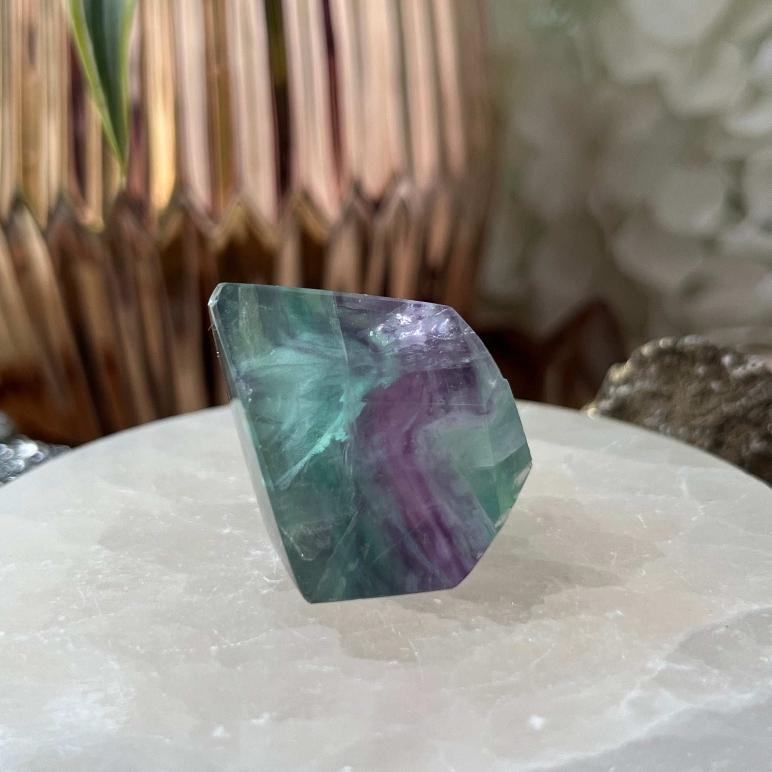 Fluorite Faceted Freeform - Intuition & Protection 3- Small Crystals