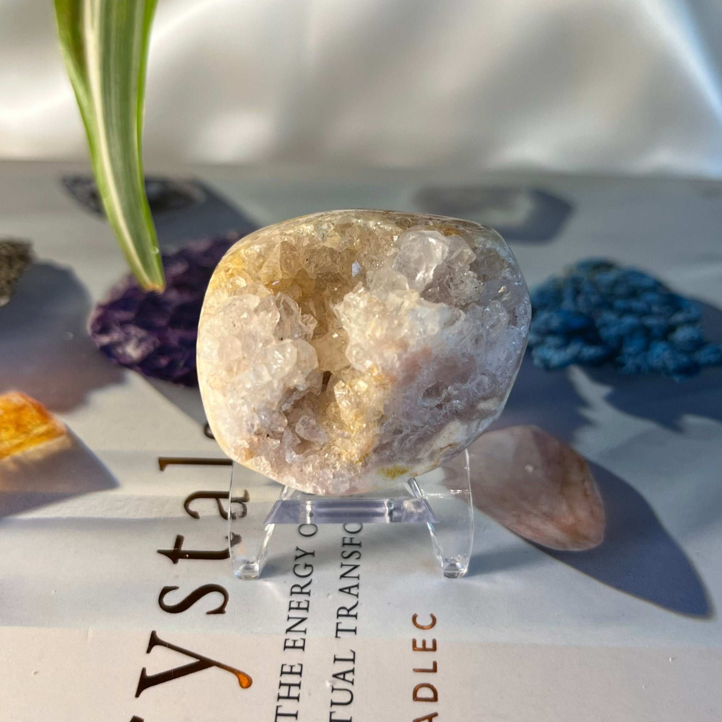 Pink Amethyst Drusy Geode Crystals