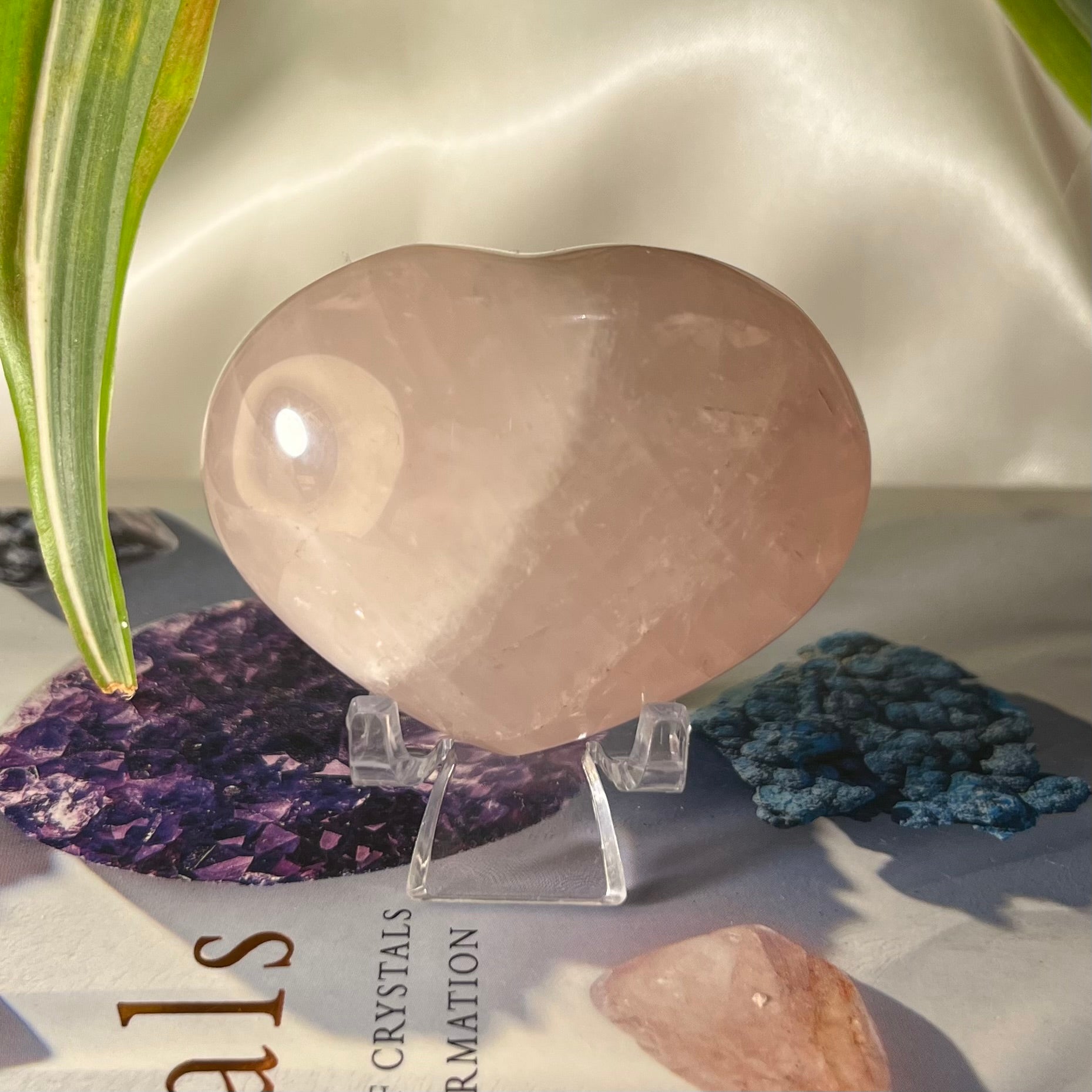 Rose Quartz Heart - Unconditional Love 6- 5.8cm Crystals