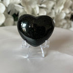 Green Goldstone Heart Crystals