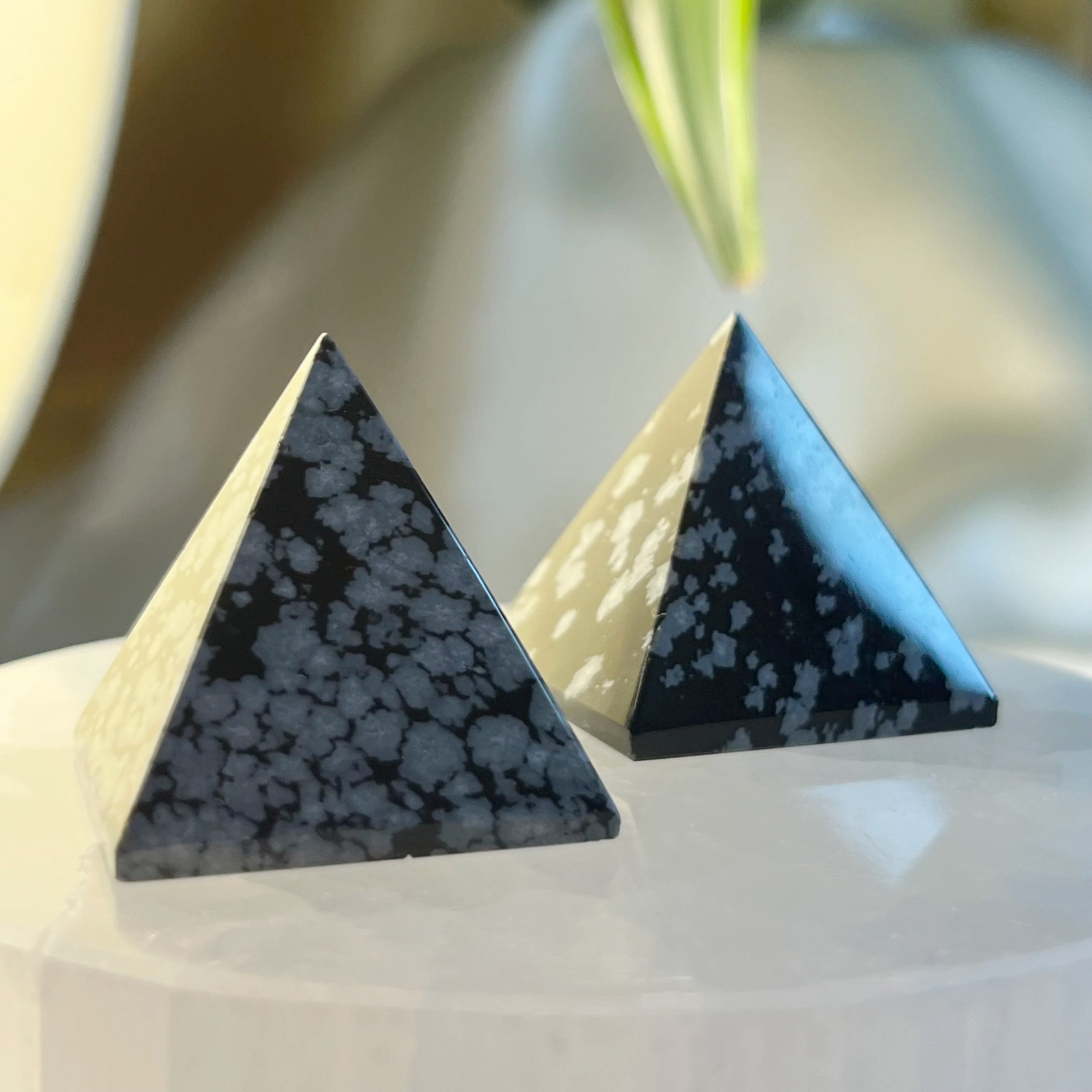 Snowflake Obsidian Pyramid - Renovation & Personal Strength Crystals