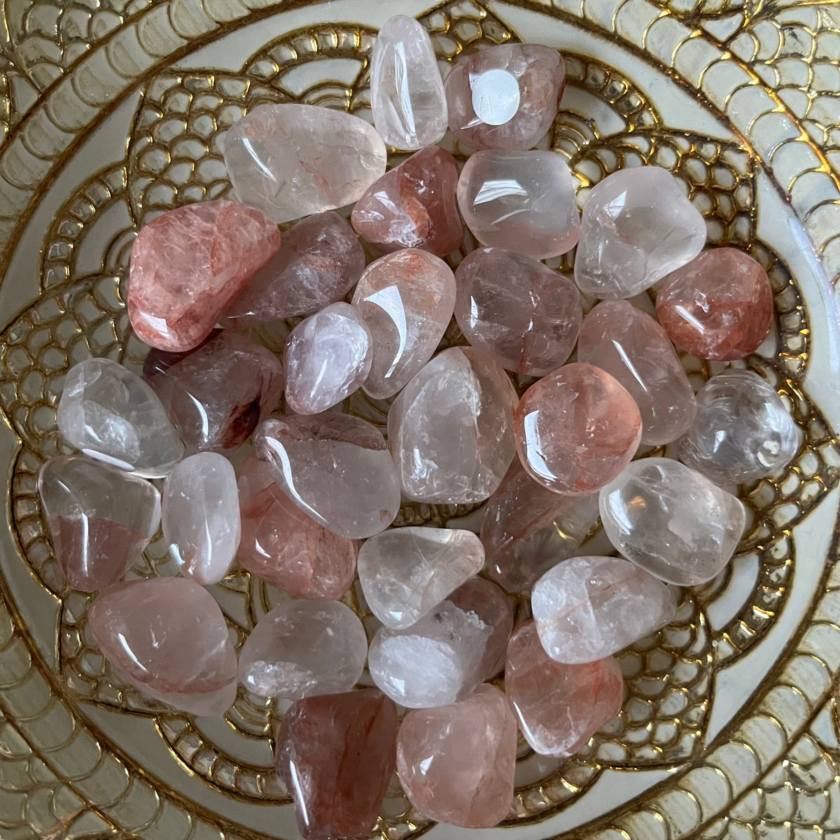 Fire (Hematoid) Quartz Tumblestones Small Crystals