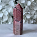 Rhodonite Polished Point - Emotional Healing & Self-Confidence 6.6cm x 2cm Crystals