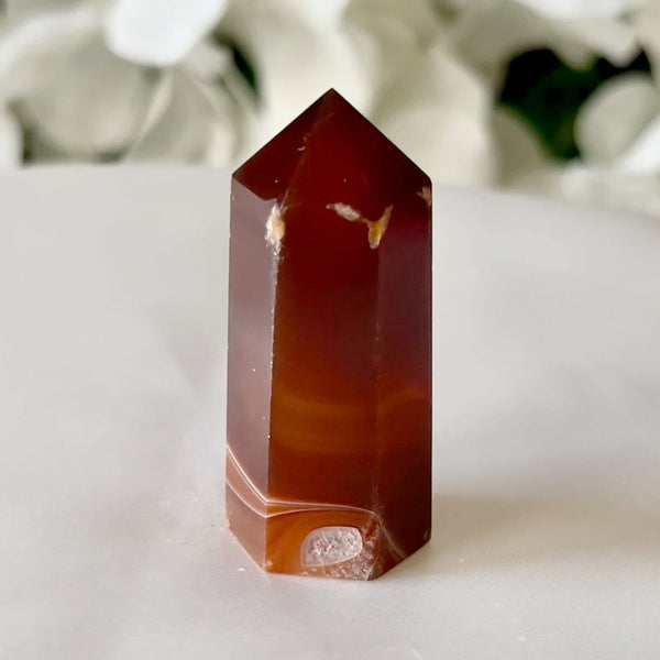 Carnelian Polished Point - Vitality & Courage 2- 3.7cm x 1.6cm Crystals