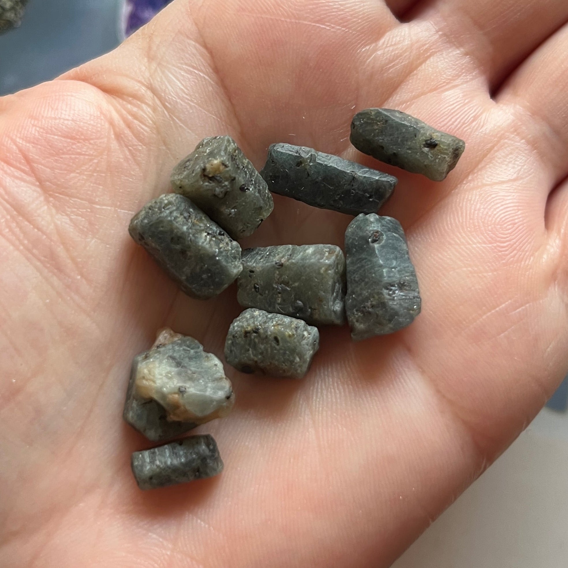 rough sapphire crystal 