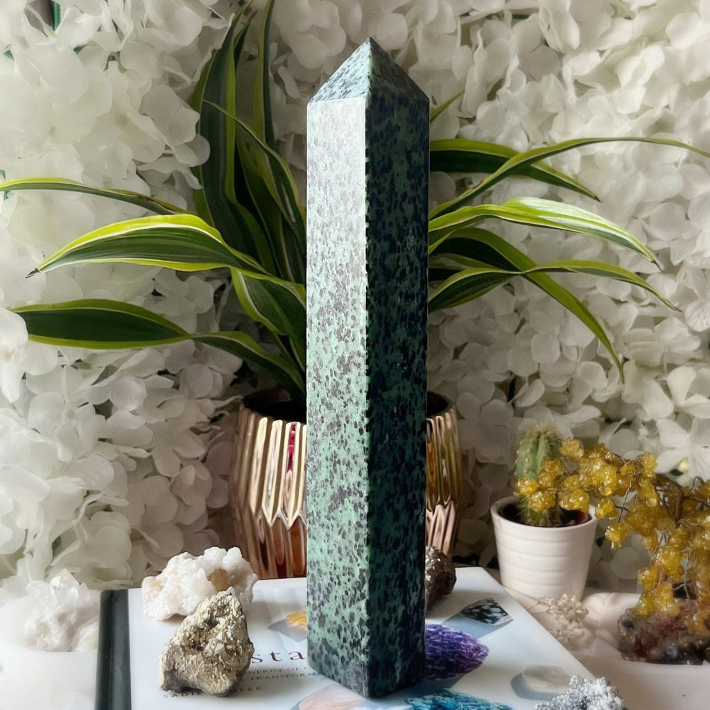 Rubycrosite (Ruby in Zoisite) Tower Point - Energising Harmony Crystals