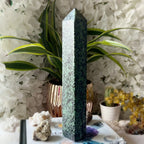 Rubycrosite (Ruby in Zoisite) Tower Point - Energising Harmony Crystals