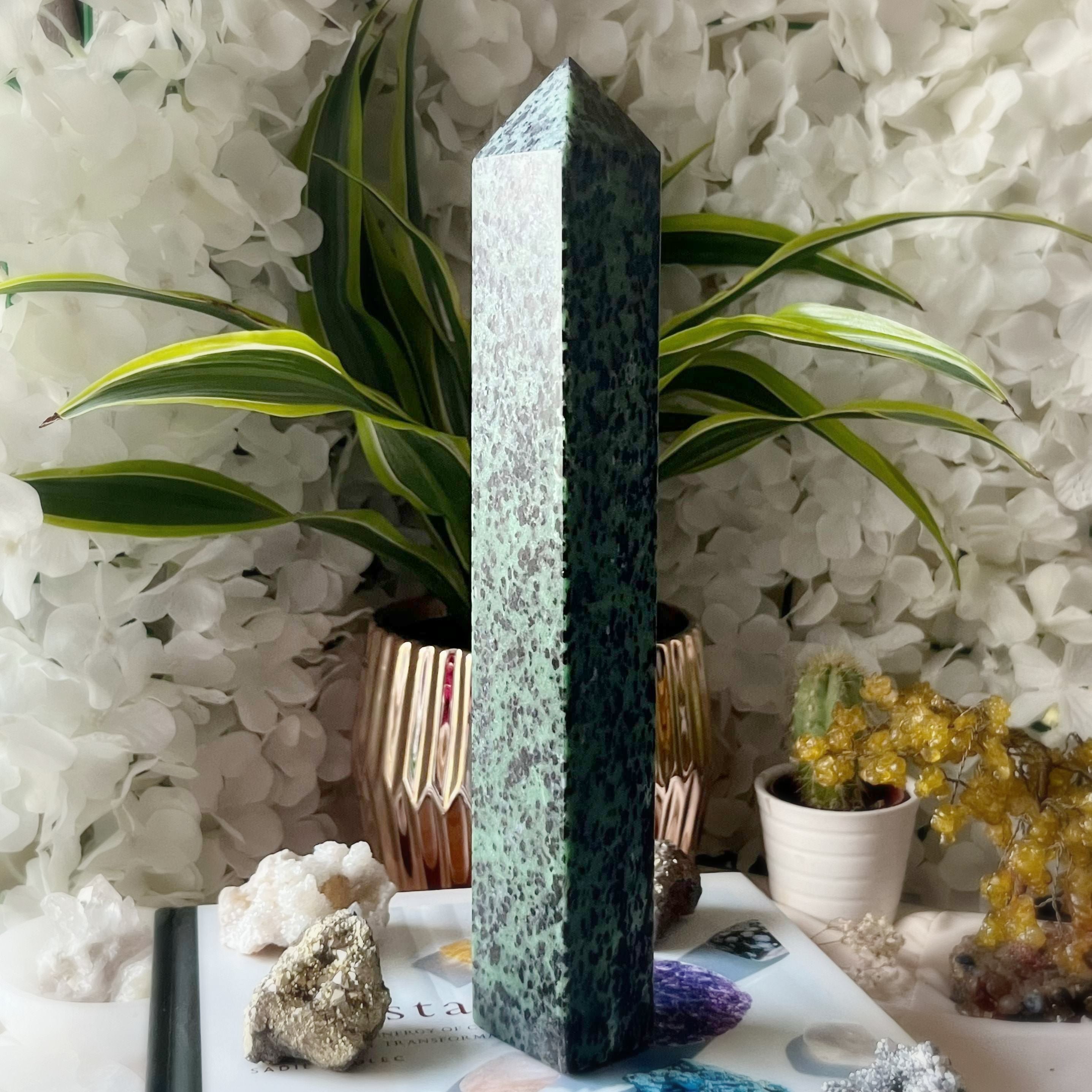 Rubycrosite (Ruby in Zoisite) Tower Point - Energising Harmony Crystals