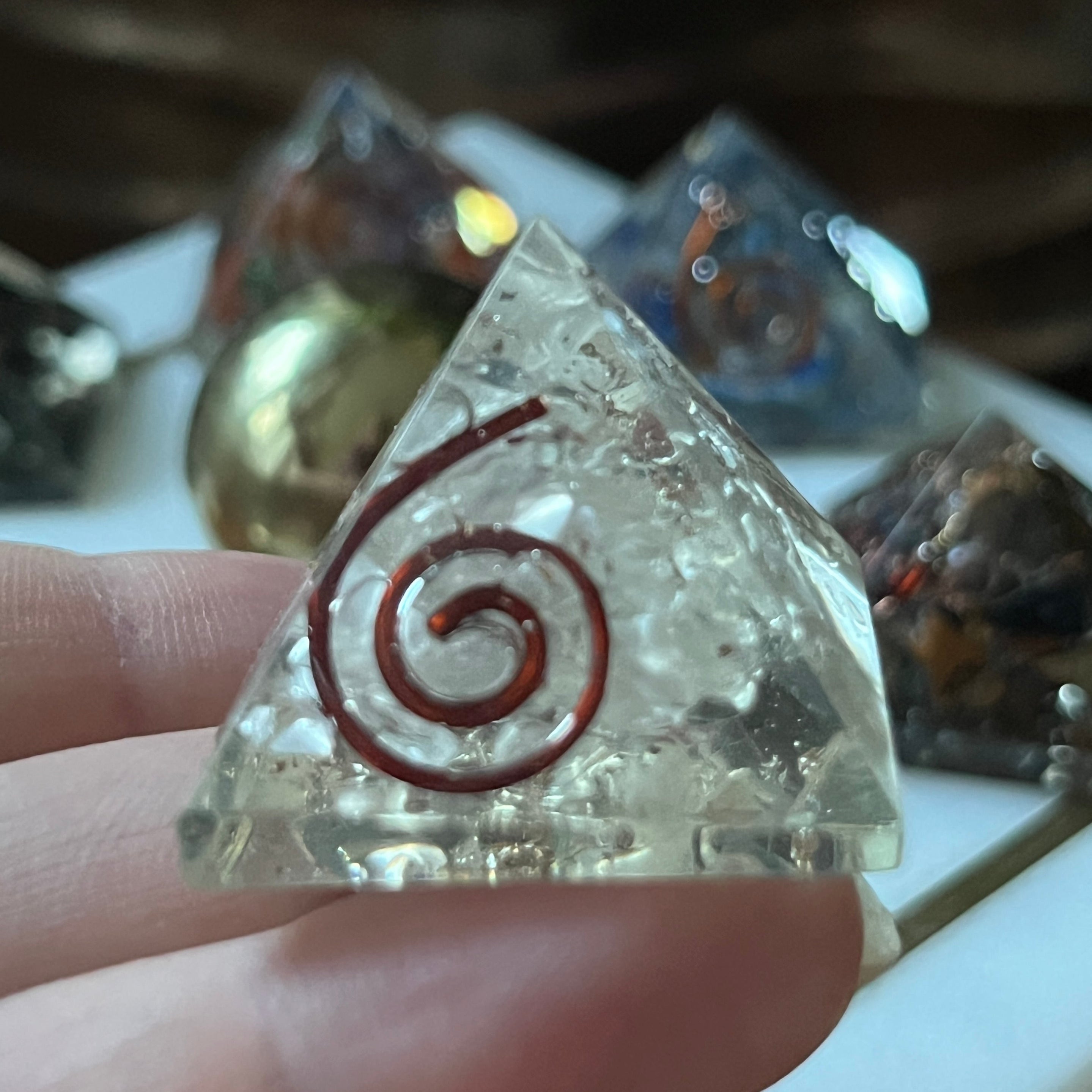 Quartz Orgonite Pyramid - Intuition & Wisdom