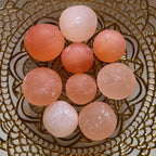 Orange Selenite (Satin Spar) Round Tumblestones - Joy & Creativity