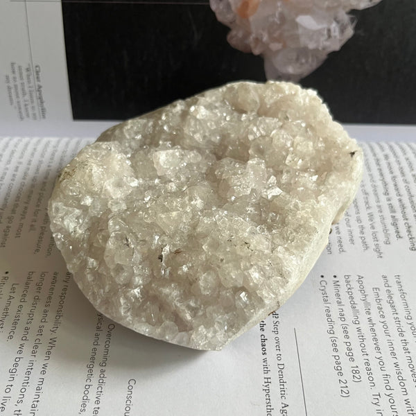 apophyllite cluster for meditation and anxiety