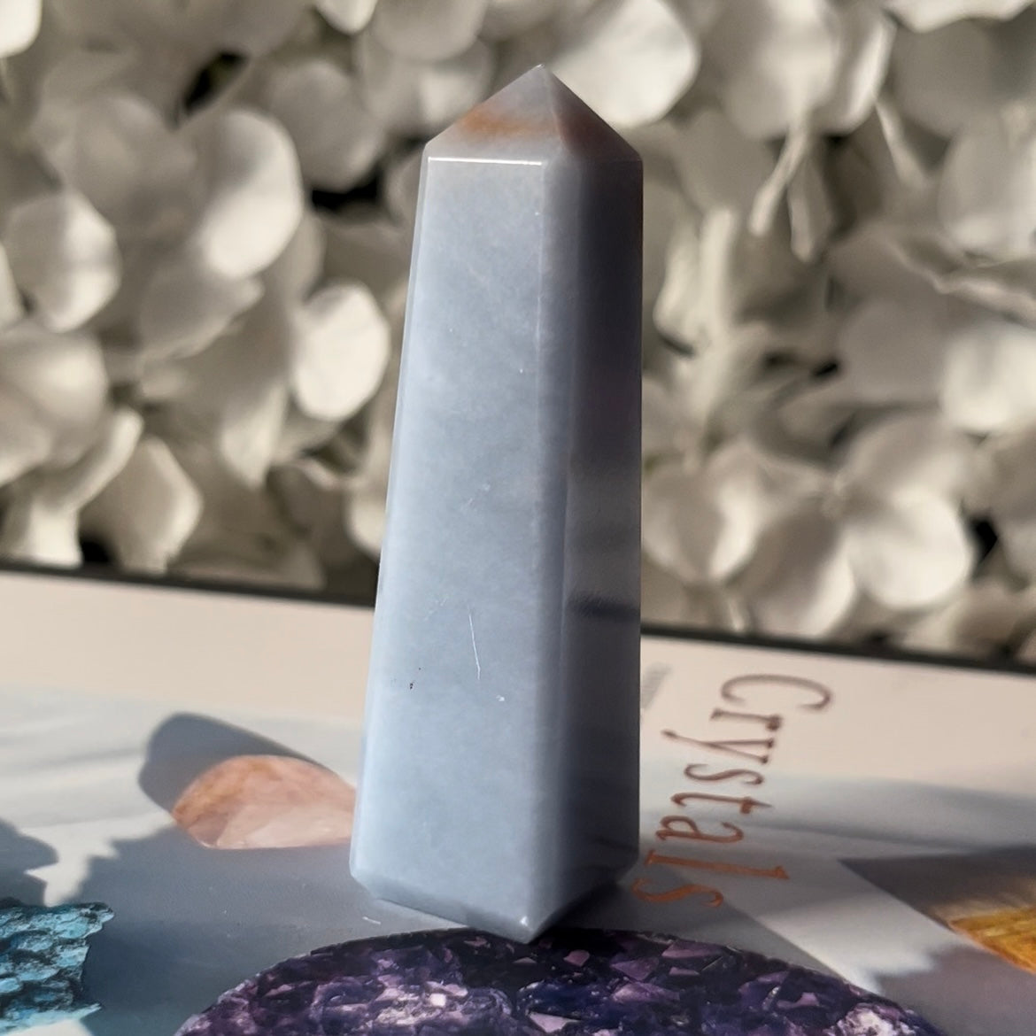 Angelite Obelisk - Angelic Connection & Harmony