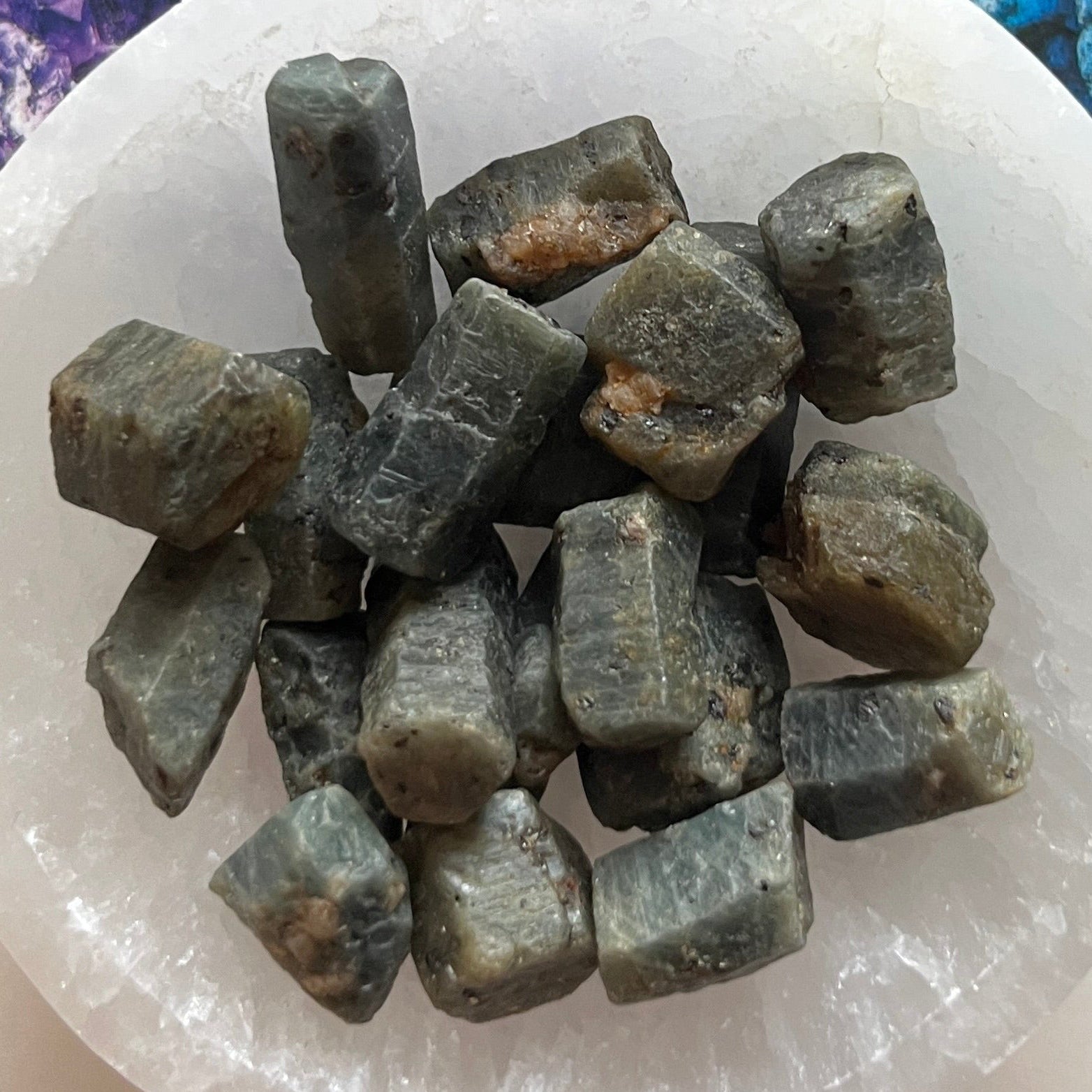 rough sapphire crystal 