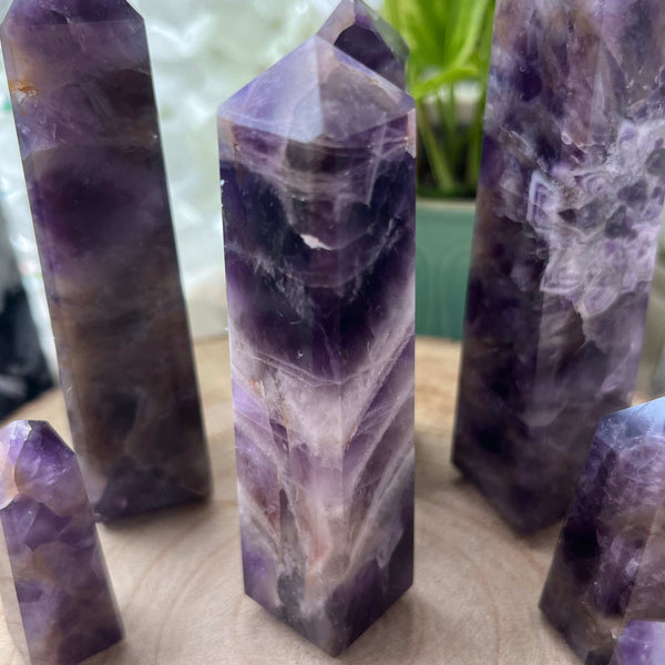 Amethyst Obelisk - Spiritual Wisdom & Comfort Crystals