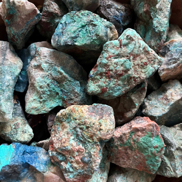 Rough Chrysocolla Chunk - Fertility & Sensitivity Crystals