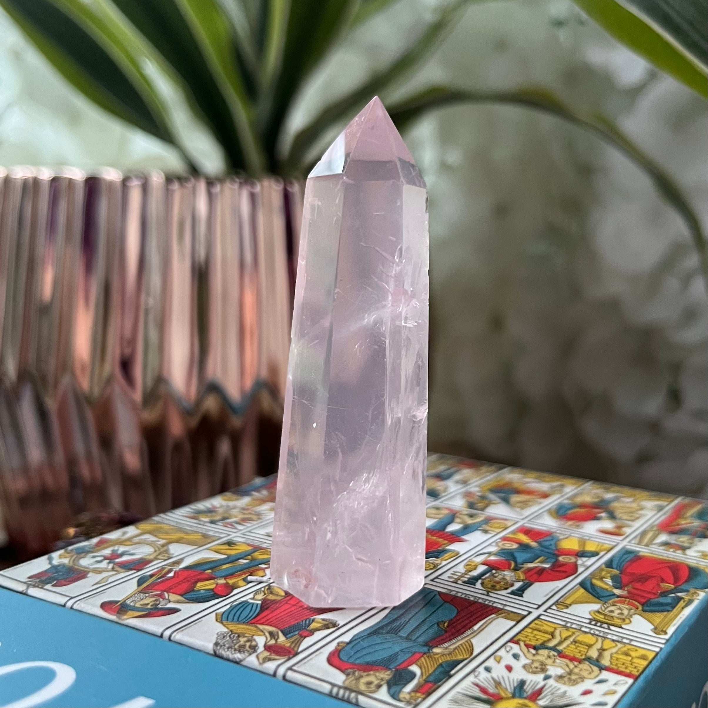 Rose Quartz Point - Universal & Unconditional Love 4- 6.4cm Crystals