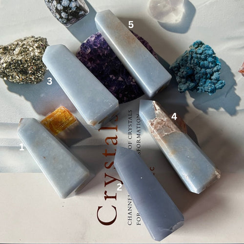 Angelite Obelisk - Angelic Connection & Harmony