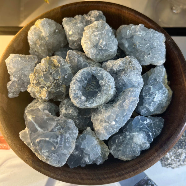 Celestite Mini Clusters - Spiritual Guidance & Mental Clarity Crystals