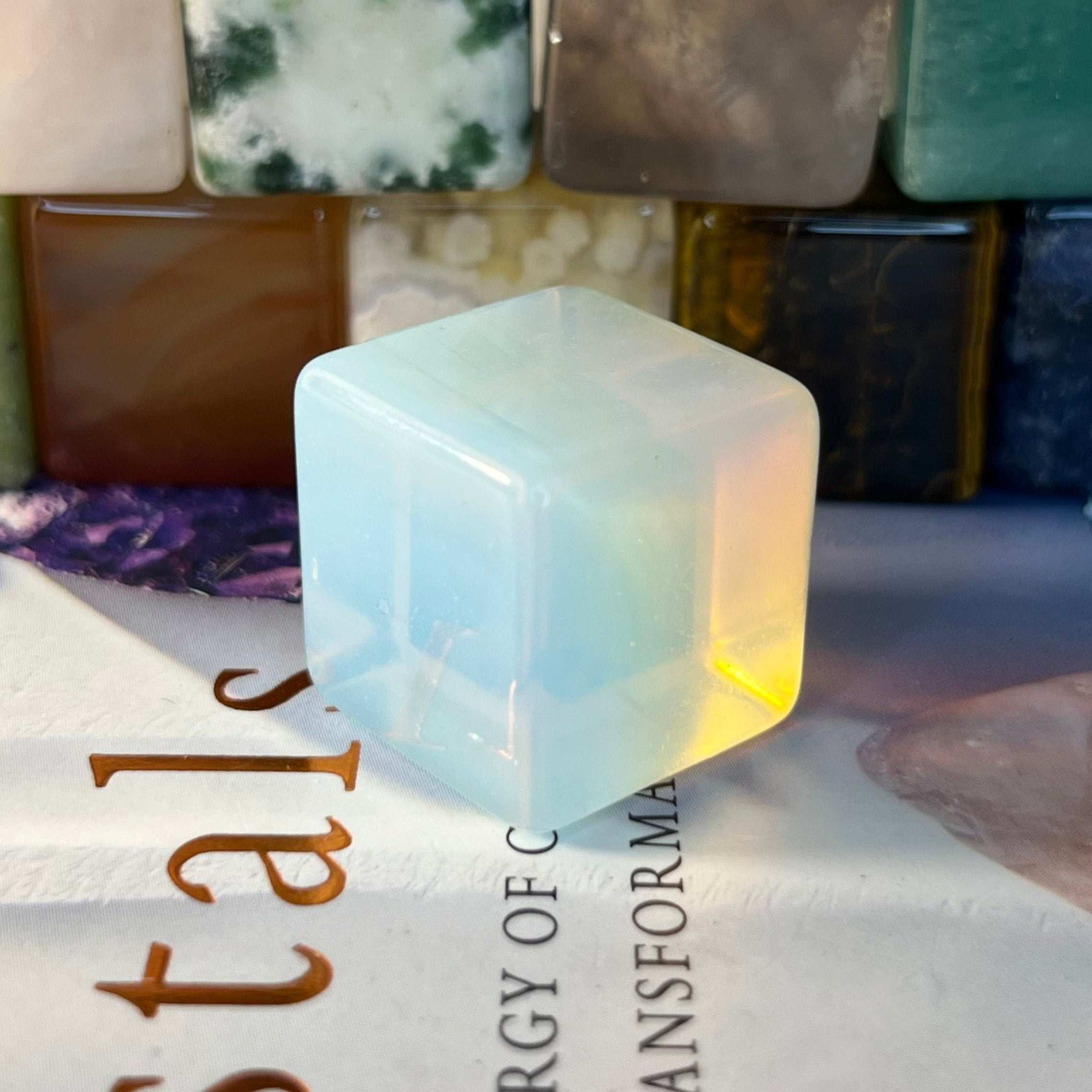 Gemstone Cubes Opalite 2cm Crystals