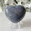 Blue Quartz Heart - Harmony & Communication 4cm Crystals