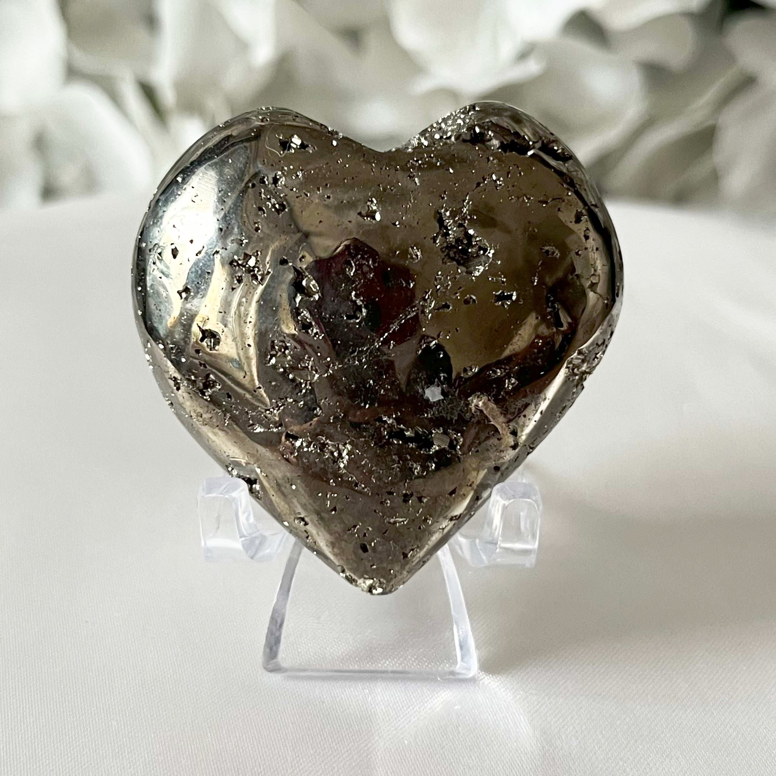 Pyrite Heart - Success & Prosperity Crystals
