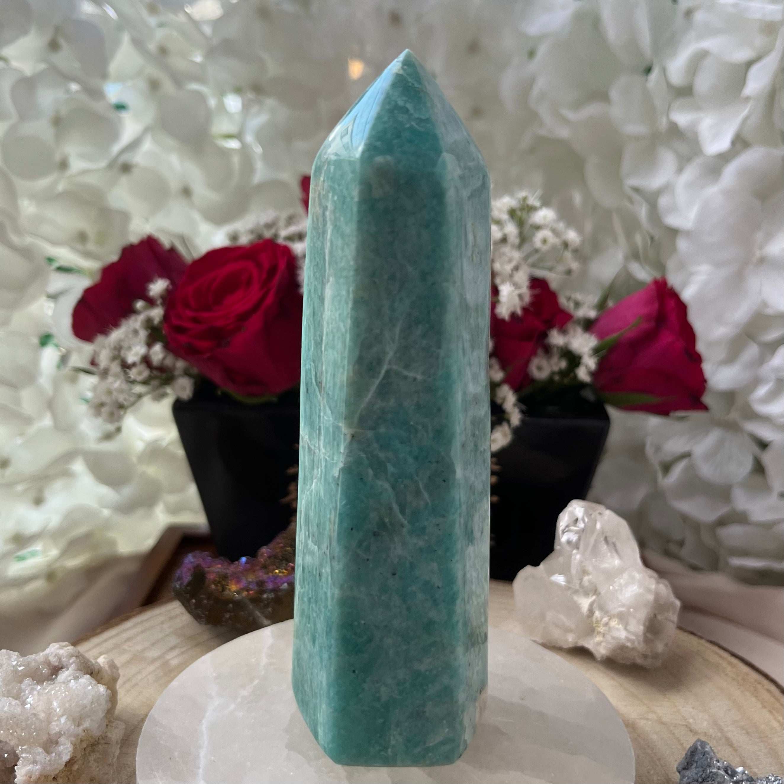 Amazonite Tower - Success & Communication Crystals