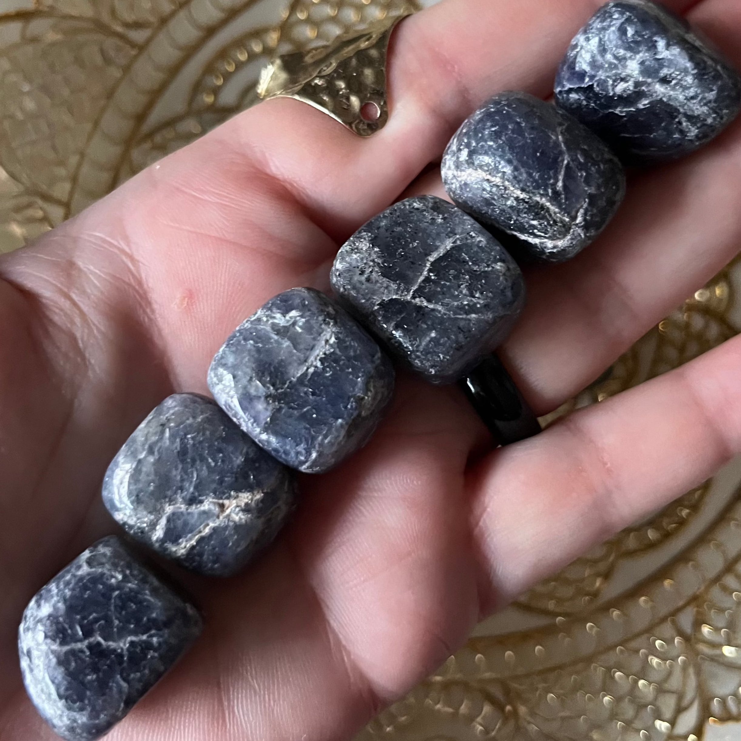 Iolite (Water Saphire) Tumblestones - Psychic Abilities & Self-Awareness Crystals