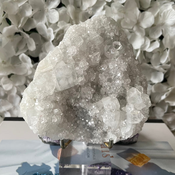 apophyllite cluster for meditation and anxiety