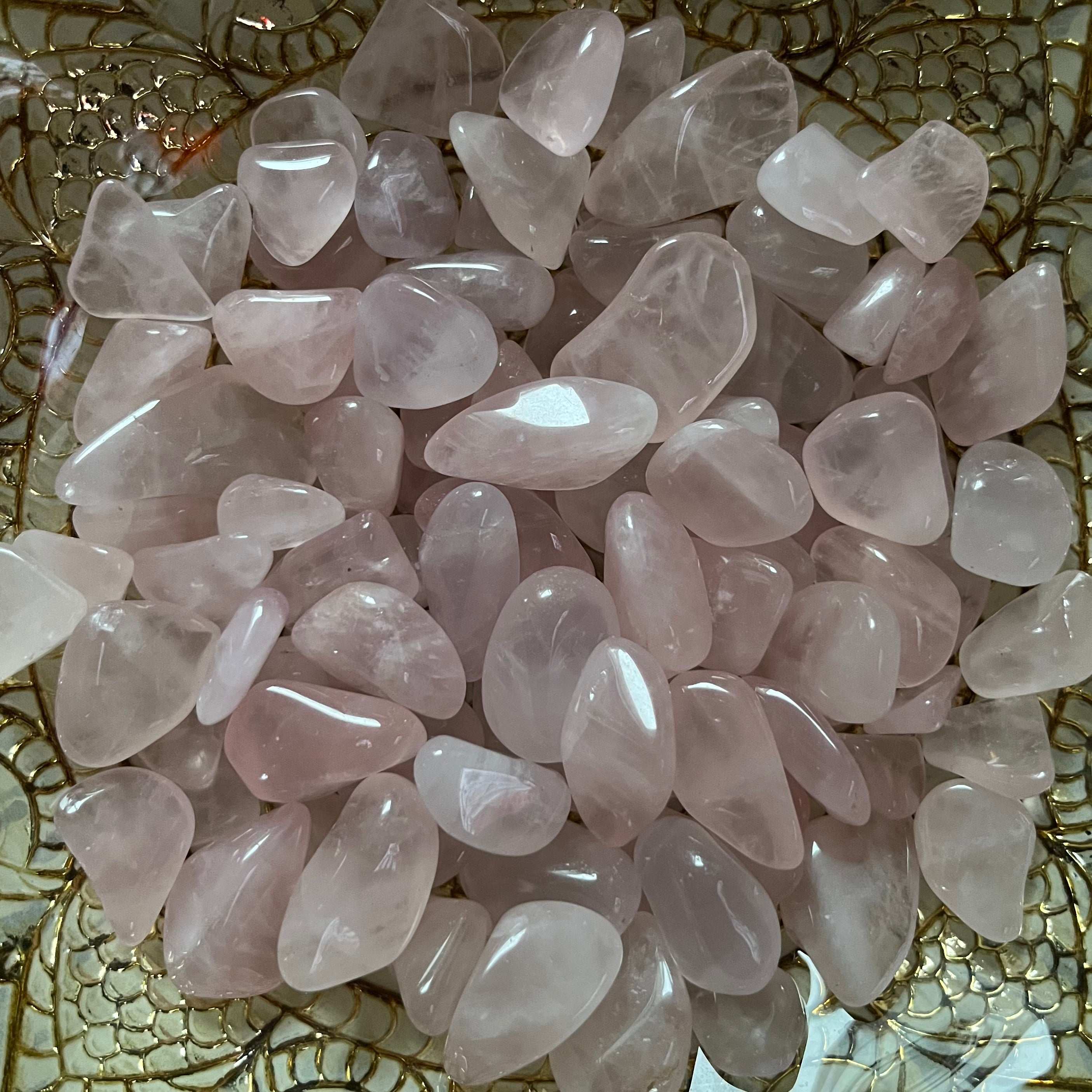 Rose Quartz Tumblestones (Grade A) - Universal & Unconditional Love Crystals