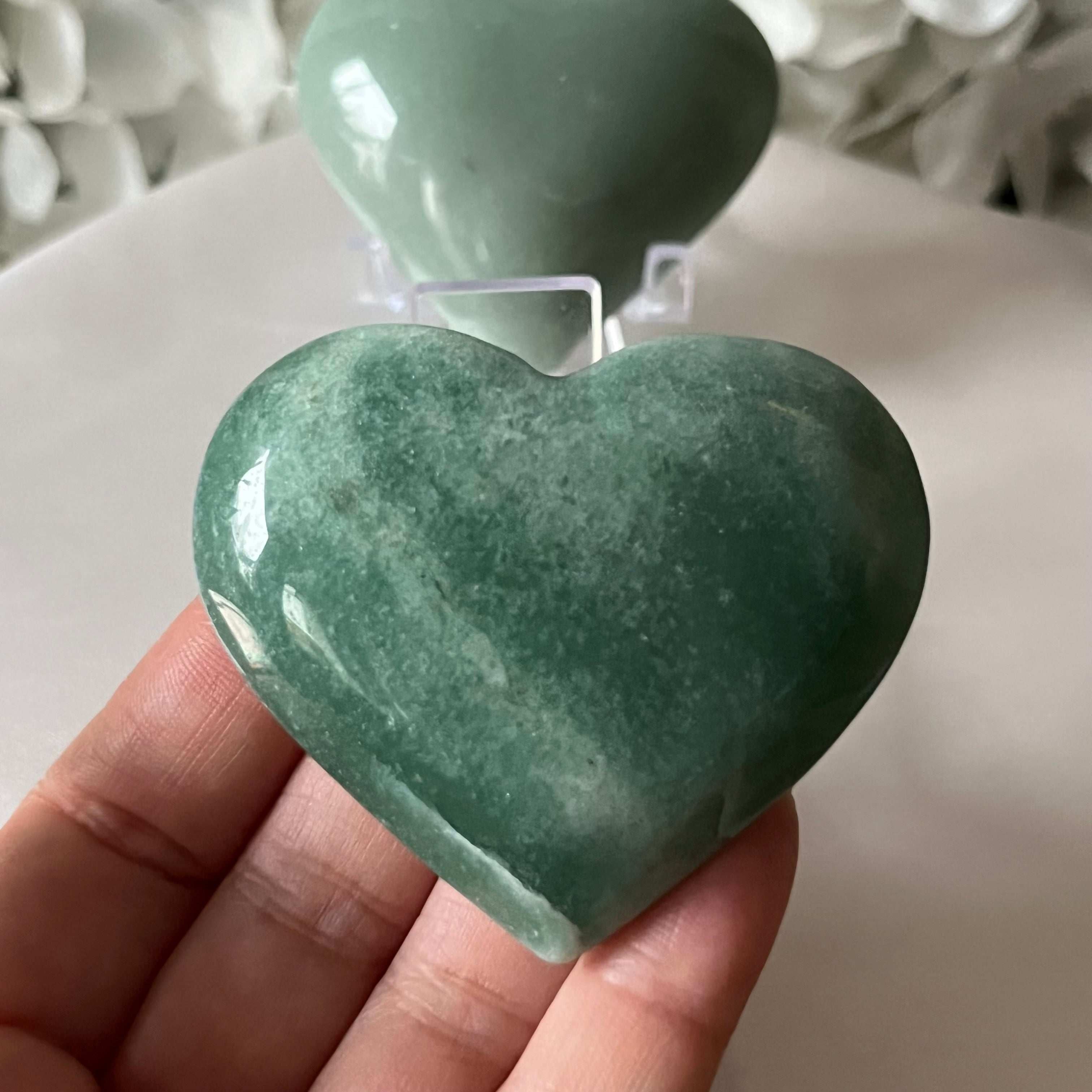 Green Quartz Heart - Vitality & Healing Crystals