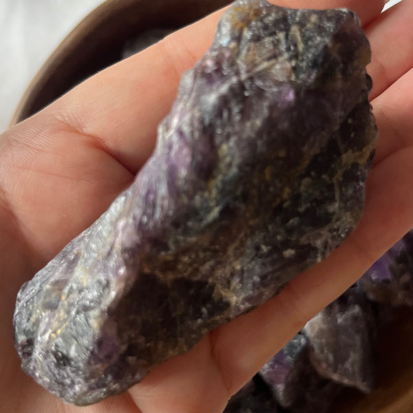 Rough Dark Amethyst Chunk - Spirituality & Transmutation