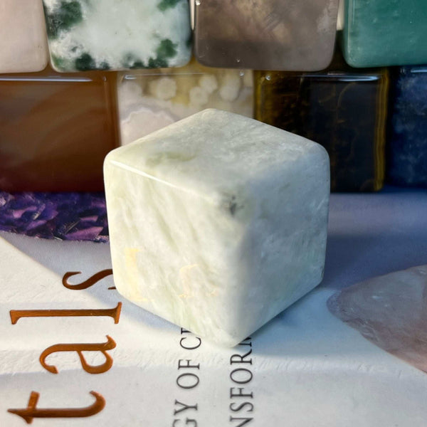 Gemstone Cubes New Jade 2cm Crystals