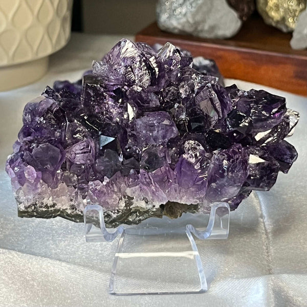 Amethyst Drusy Clusters (Uruguay) - Spirituality & Transmutation 9- 8.7cm x 5cm Crystals