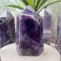 Chevron (Dream/Banded) Amethyst Tower - Spiritual Wisdom & Comfort 1- 7.3cm Crystals