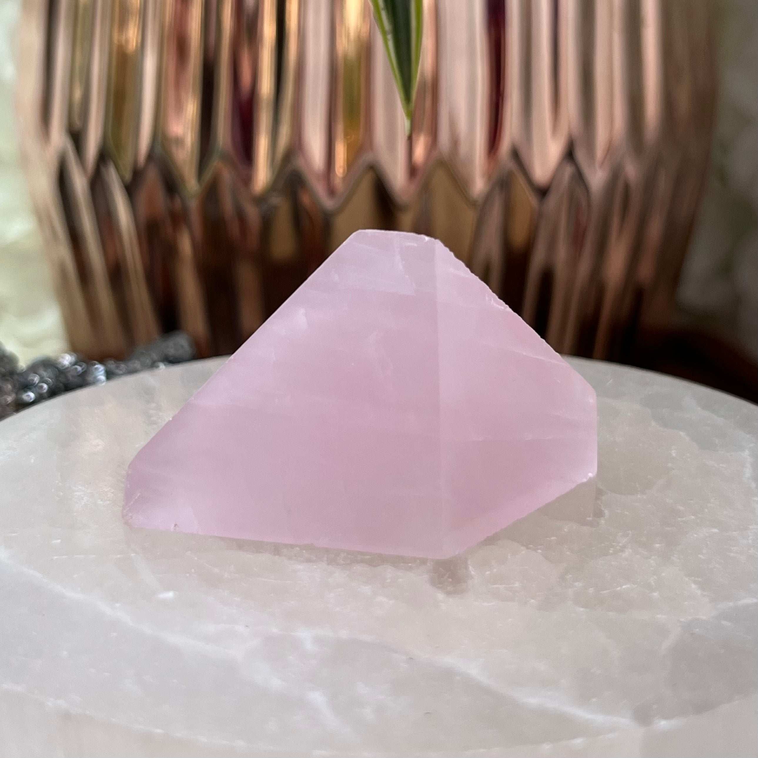 Rose Quartz Faceted Freeform - Universal & Unconditional Love 3- Small Crystals