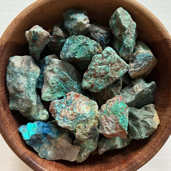 Rough Chrysocolla Chunk - Fertility & Sensitivity Crystals