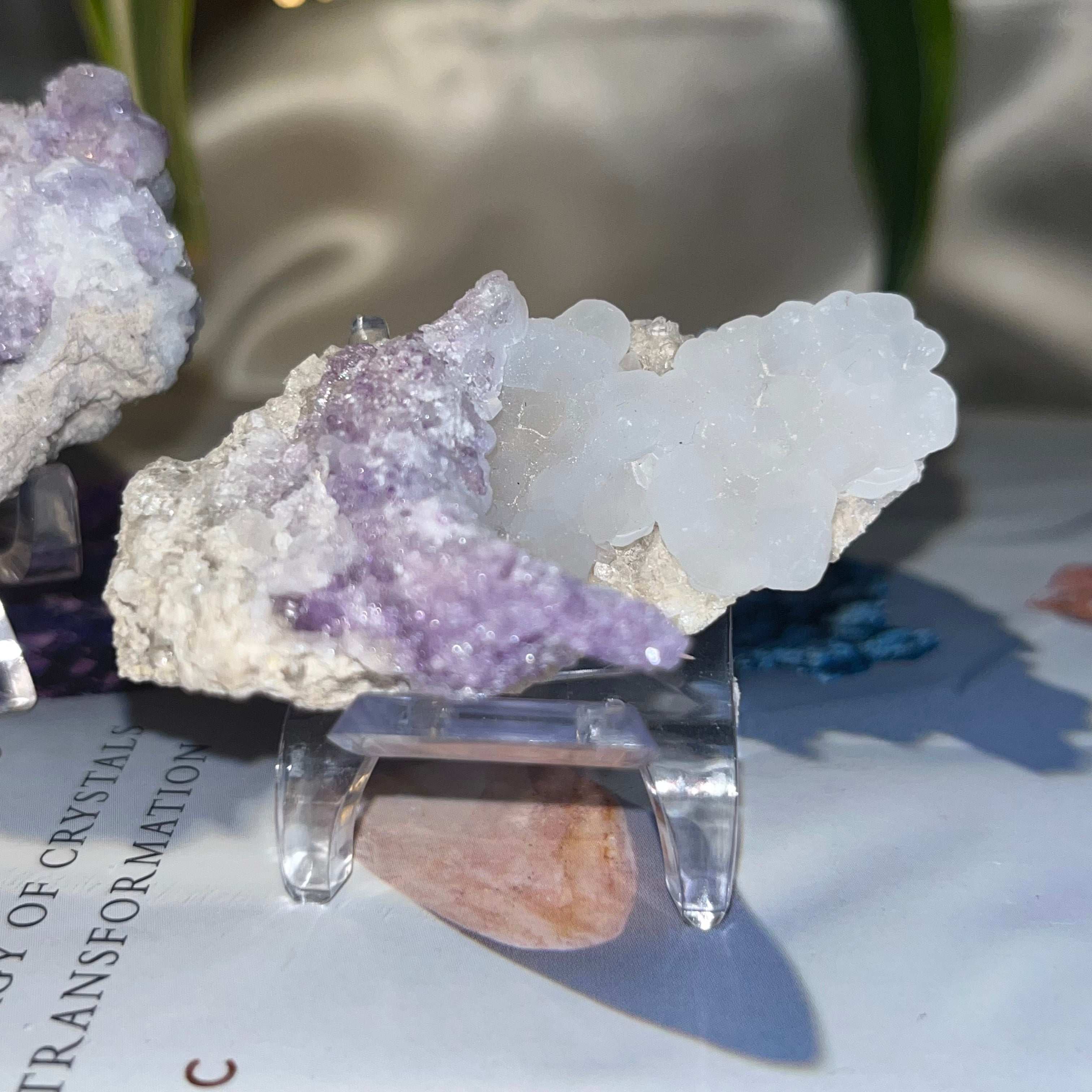 Spirit Flower Geode 2- 5.7cm x 3.6cm Crystals
