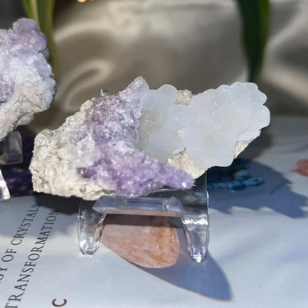 Spirit Flower Geode 2- 5.7cm x 3.6cm Crystals