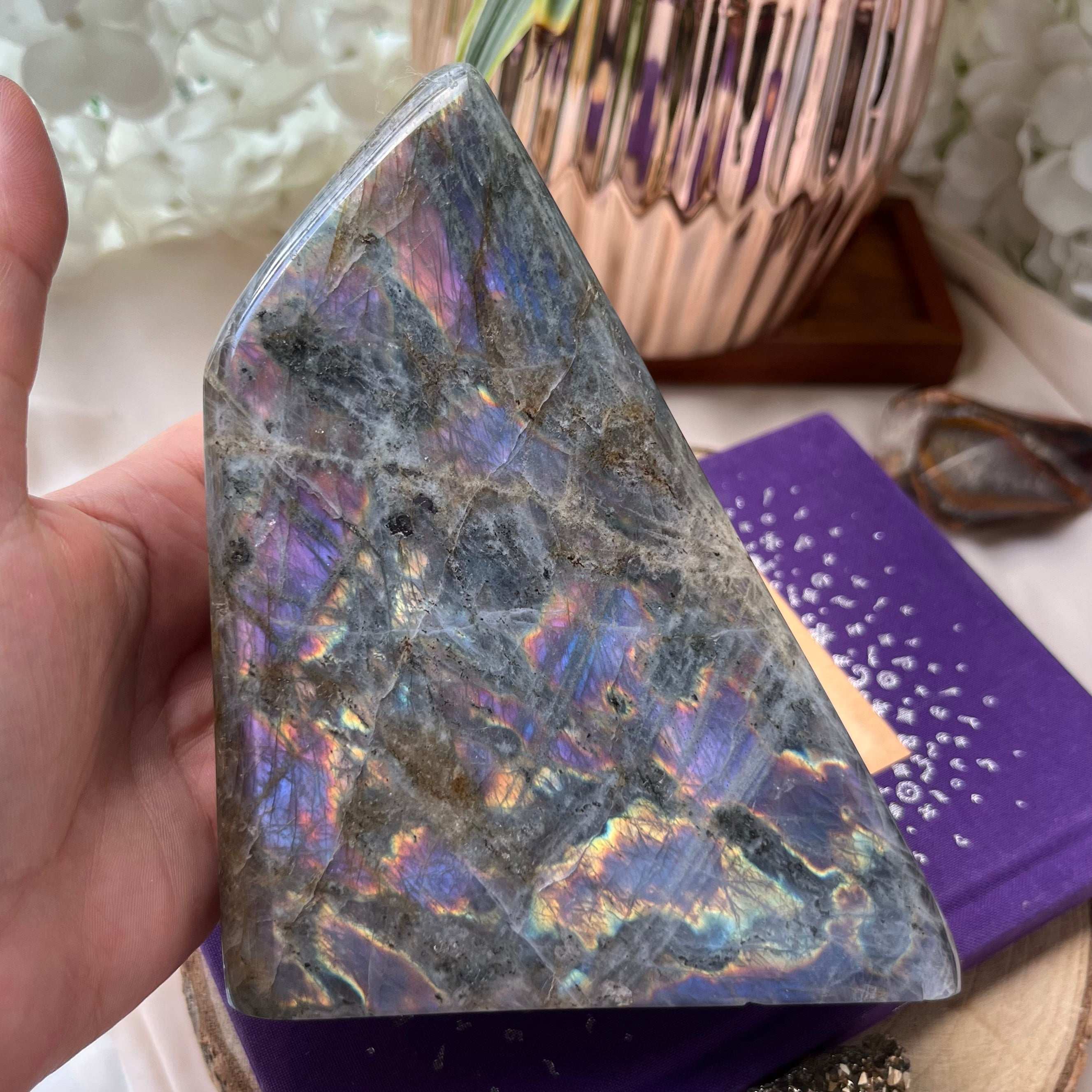 Labradorite Freeform (Purple Flash) - Magic & Clairvoyance Crystals